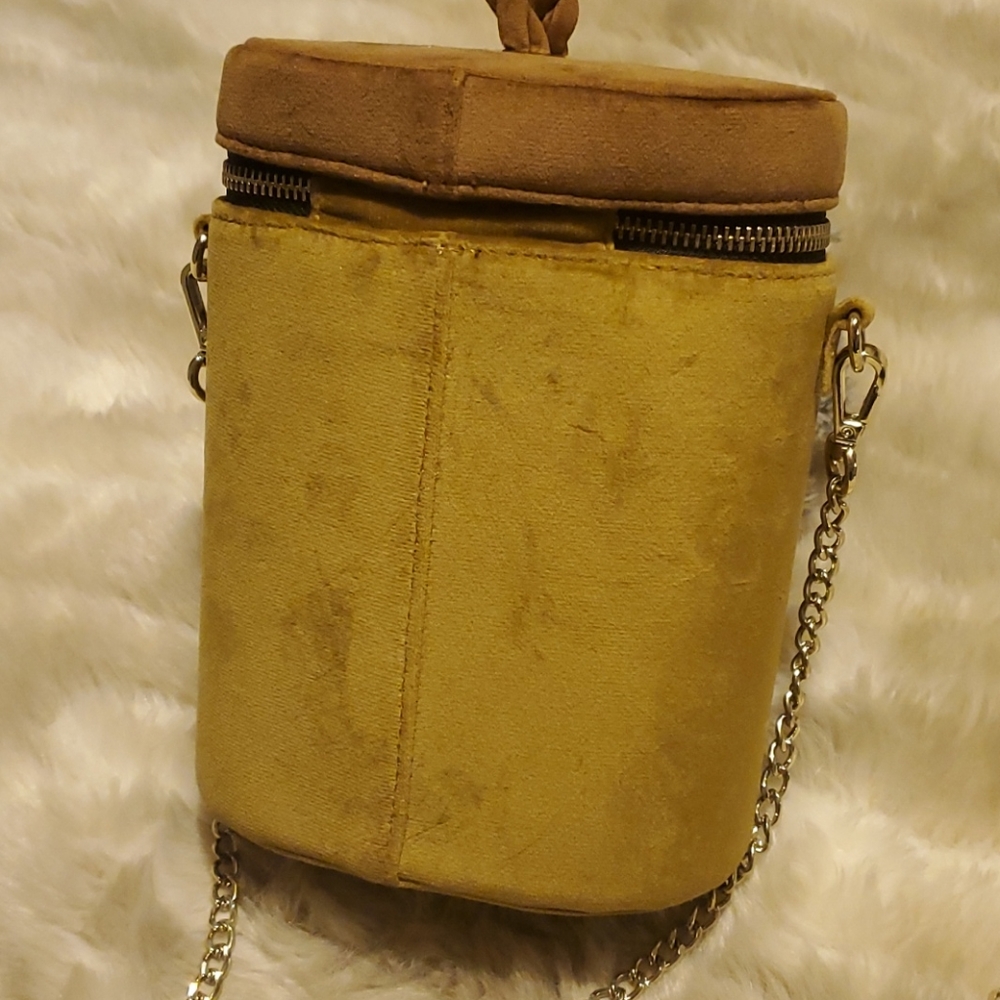 EUC Cute two-tone velvet chain strap evening bag - Picture 4 of 11